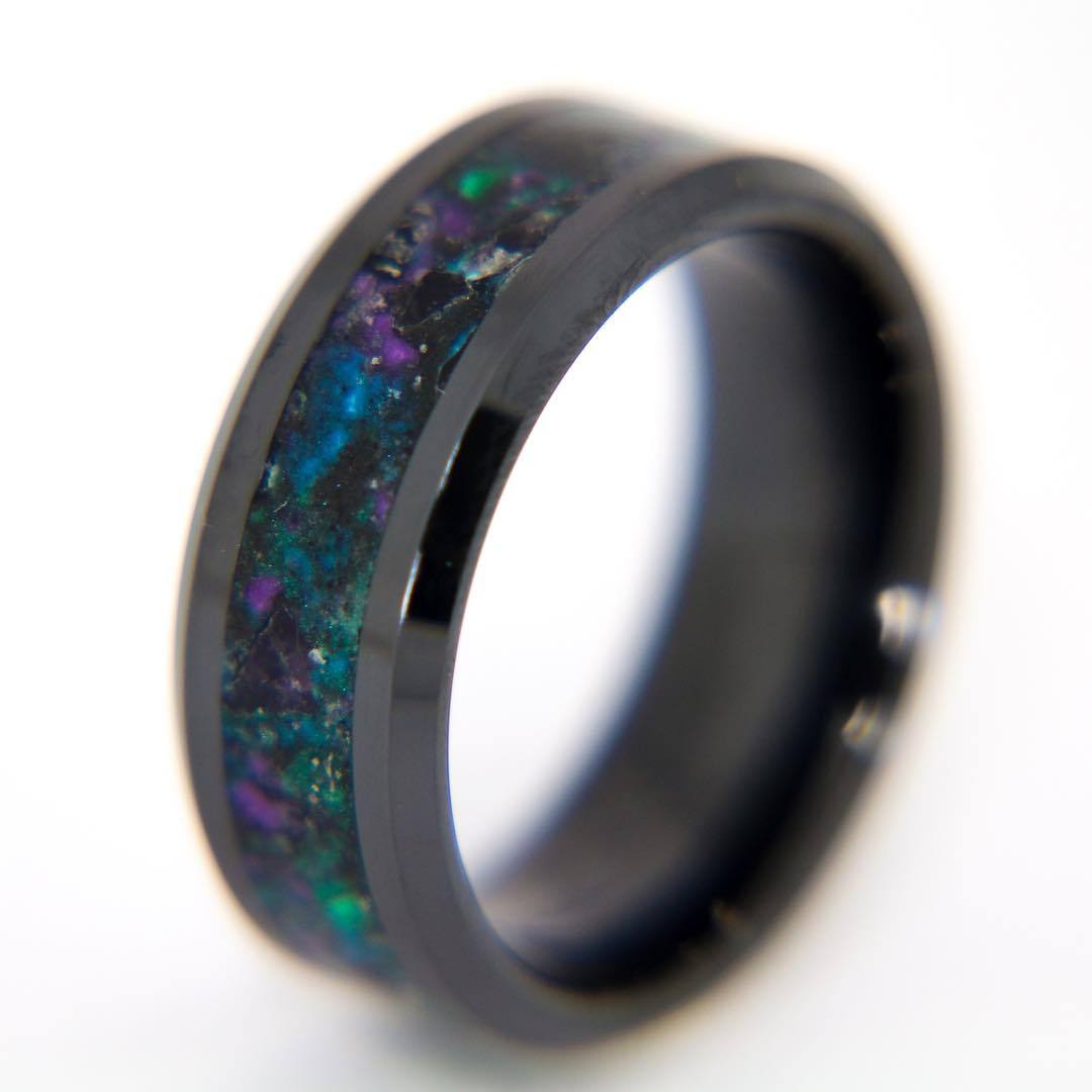 Deep Space Black Ceramic Ring