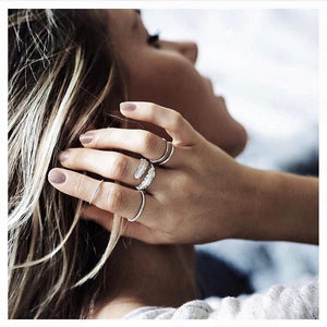 silver feather ring, adjustable plume ring
